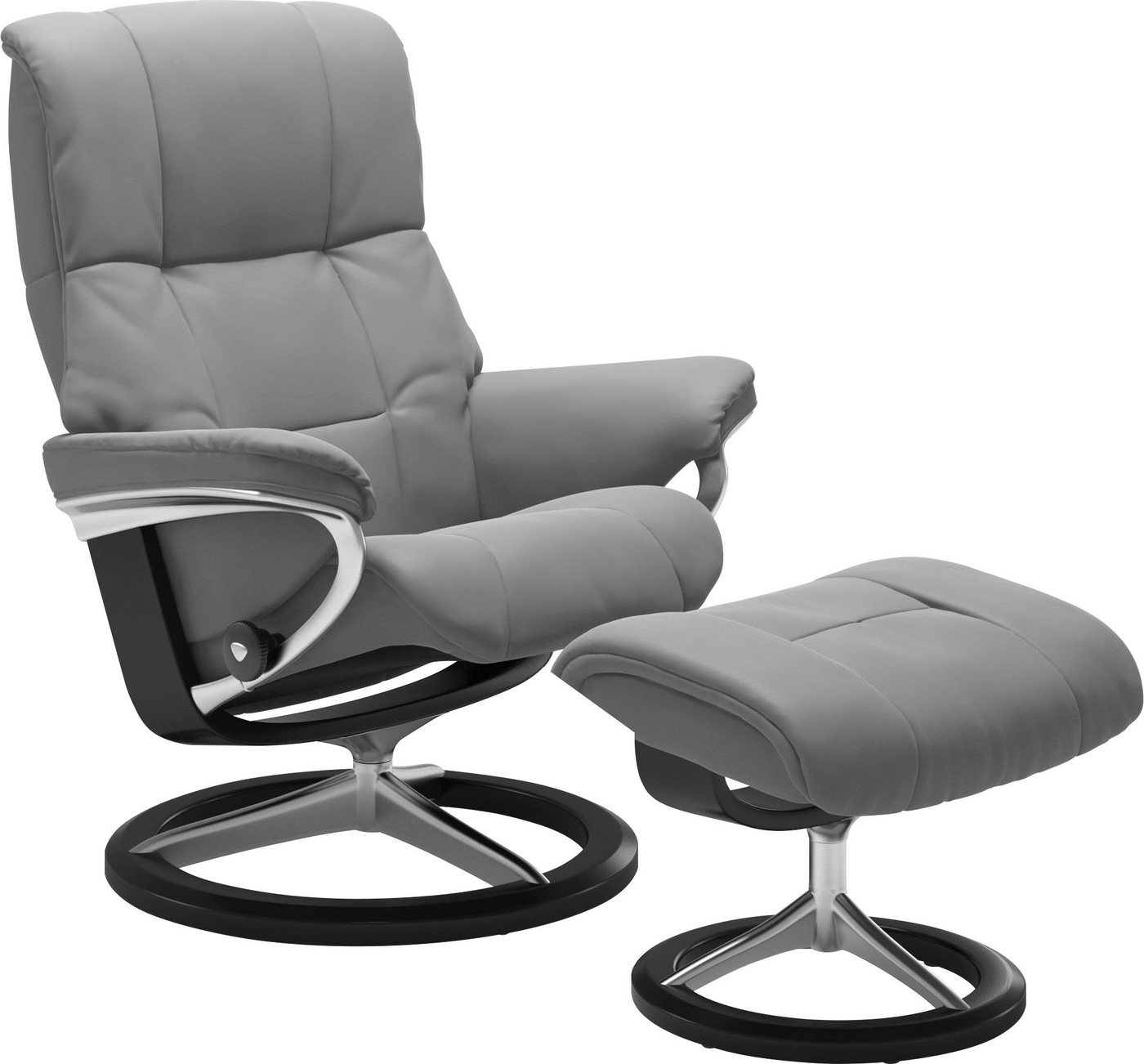 Stressless® Relaxsessel Mayfair (Set, Relaxsessel mit Hocker), mit Hocker, mit Signature Base, Größe S, M & L, Gestell Schwarz von Stressless®