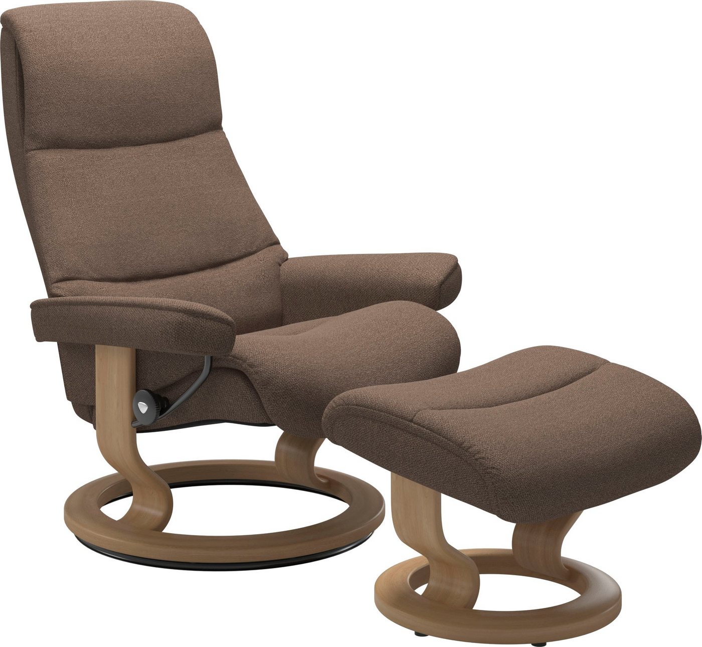 Stressless® Relaxsessel View (Set, Relaxsessel mit Hocker), mit Classic Base, Größe S,Gestell Eiche von Stressless®