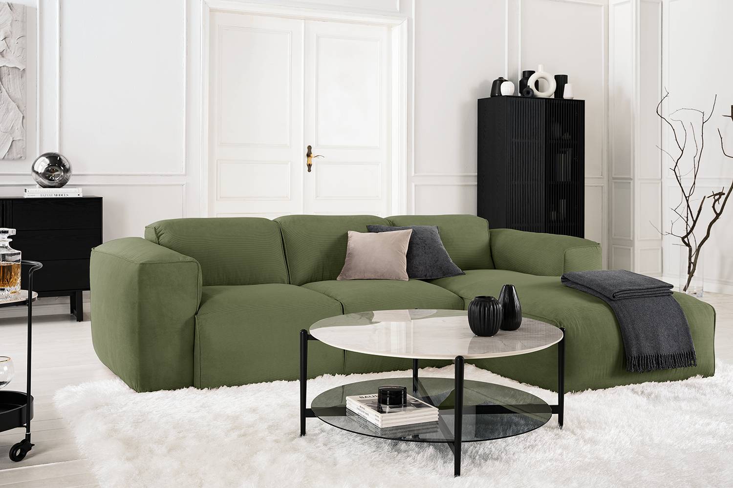 Ecksofa HUDSON 3-Sitzer mit Longchair von Studio Copenhagen