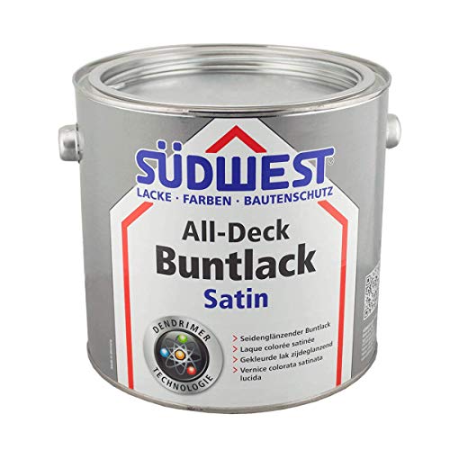 Südwest All-Deck Buntlack Satin RAL 7016 Anthrazitgrau 2,5 Liter von Suedwest Verlag