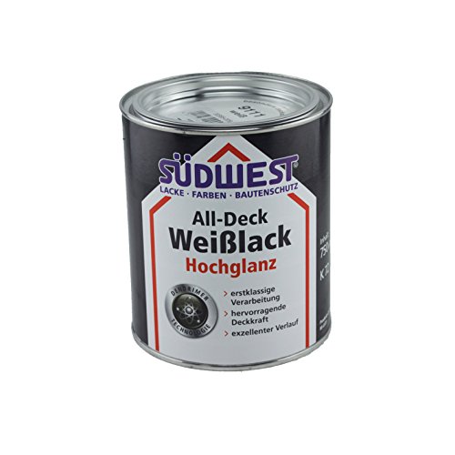 Südwest All-Deck Weißlack Satin 0,75 Liter Hochglanz von Suedwest Verlag