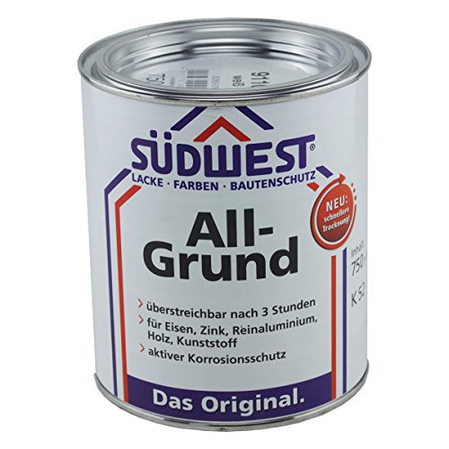 Südwest All-Grund Farbe Silbergrau 7001 Universal-Grundierung 750ml von Suedwest Verlag