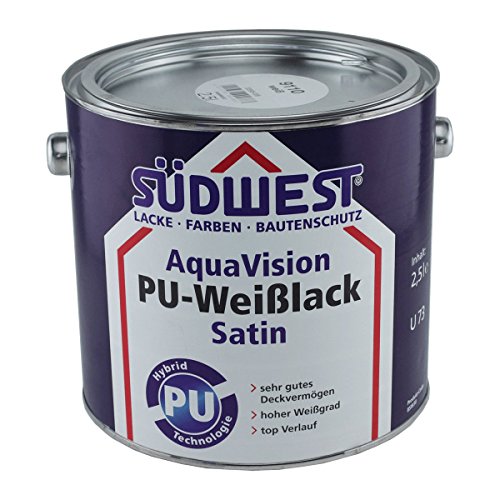 Südwest AquaVision PU-Weißlack Satin 2,5 Liter von Suedwest Verlag