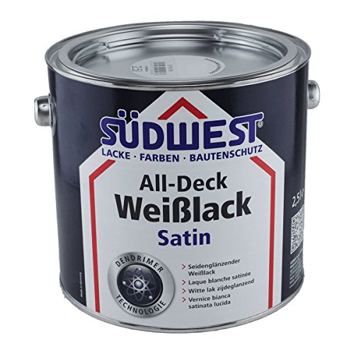 Südwest All-Deck Weißlack Satin 2,5 Liter von Suedwest Verlag