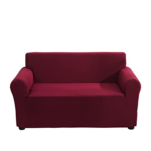 Sufdari Couchbezüge, Sofabezug, 3-Sitzer, Stretch-Sofabezüge für Wohnzimmer, Sitzbezüge für Sofa, Dreisitzer-Sofaschutzbezug, waschbar, elastischer Sofa-Schonbezug (rot) von Sufdari