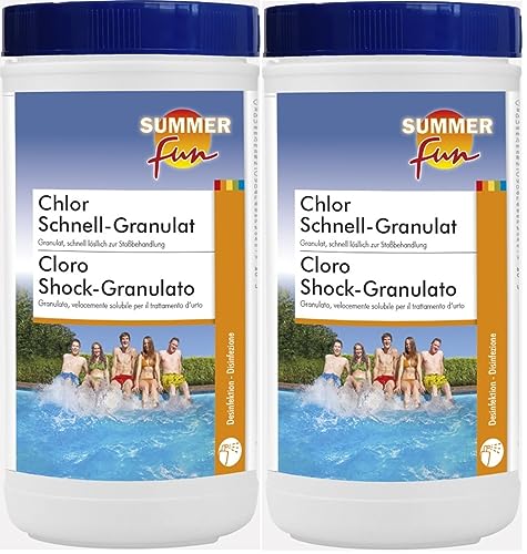2 X 1,2kg Chlor-Schnell-Granulat (Poolpflege) von Summer Fun
