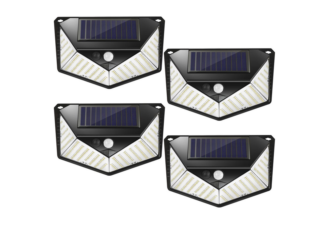 SunJas LED Solarleuchte LTBGD220, 220pcs LED, Solarstrahler IP65 Außenleuchte Gartenlampe Außen-Wandleuchte von SunJas