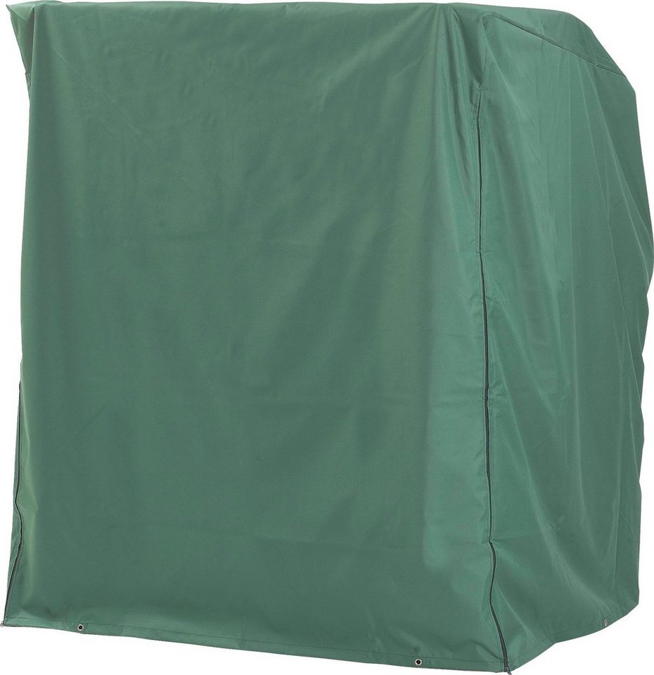 SunnySmart Strandkorb-Schutzhülle, 2-Sitzer grün,mittelschwere Ausführung,ca.BxLxH: 130x100x160 cm von SunnySmart