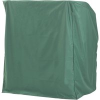 SunnySmart Strandkorb-Schutzhülle, 2-Sitzer XL grün,mittelschwere Ausführung,ca.BxLxH: 155x105x160 cm von Sunnysmart