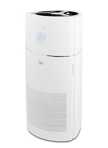 SUNTEC Luftreiniger AirCare 3000 AirMonitor gegen 99,97% der Viren und Bakterien in der Wohnung | ca 100 m2 Raumabdeckung | Air Purifier mit HEPA H13 und Aktivkohle Filter + Ionisator | für Allergiker von Suntec Wellness