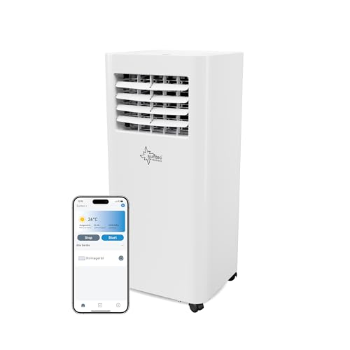 Suntec Wellness Mobiles Klimagerät CoolFixx 2.0 Eco R290 APP – Klimaanlage mobil und leise mit Smart App Steuerung – Entfeuchter für Räume bis 25 qm –, Mit Wifi von Suntec Wellness