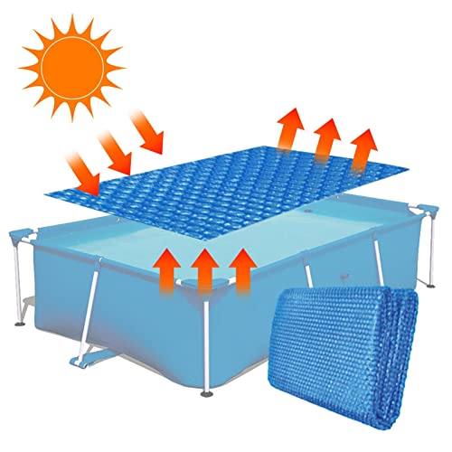 Pool Solarabdeckplane Rechteckig 220x150cm | Solarfolie Abdeckung Solarplane Pool Solarabdeckung Luftpolsterabdeckung | Zuschneidbar Solar Folie Poolheizung Abdeckung für Wassererwärmung Wärmeplane von Supatmul