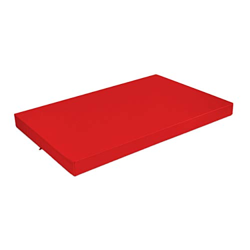 SuperKissen24. Palettenkissen Palettenauflagen Sitzkissen - 120x80 cm - Outdoor und Indoor - rot von SuperKissen24.