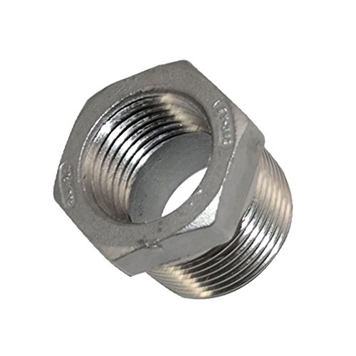 3/4"AG x 1/2" IG Reduziernippel M/F Gewindefitting Reduzierstück SS 304 BSPT von DAN SPEED