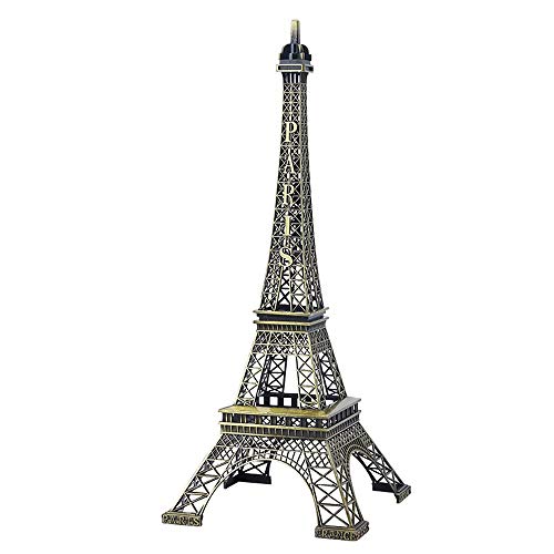 SuperglockT Bronze Eiffelturm Statue Eiffelturm Modell Zinklegierung Eiffelturm Figur Souvenir Geschenk Tisch Zimmer Dekofigur Geschenk (10CM) von SuperglockT