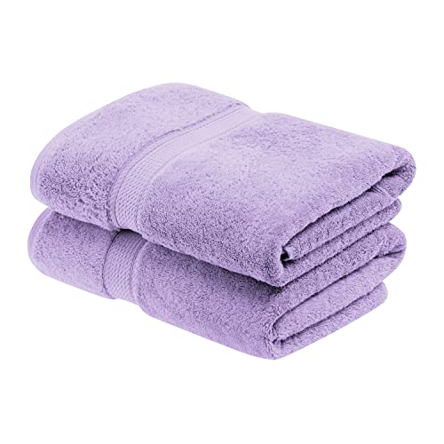 Superior - 2-teiliges Badehandtuchset, 900 Gramm, Baumwolle, violett von Superior