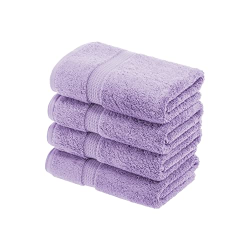 Superior - 4-teiliges Handtuchset, 900 Gramm, Baumwolle, violett von Superior