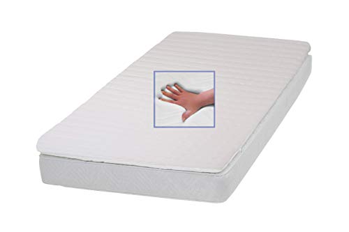 Gel Gelschaum Matratzenauflage Dream Foam Topper Memory Schaum Auflage für Matratze Soft Gelauflage weich Schlafen wie auf einem Wasserbett ohne die Nachteile (100x200x12 cm, Mit Safomed Bezug) von Supply24 since 2004