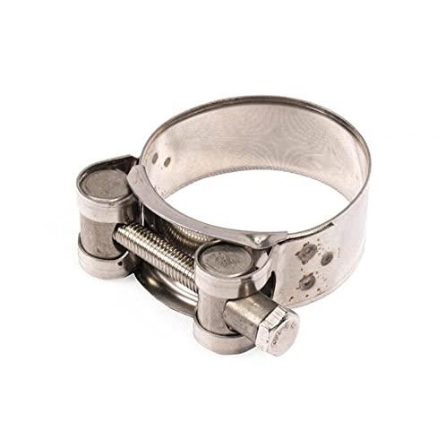 Motorrad Auspuff Schellen Edelstahl Auspuffschelle Rohrverbinder O-Clamp Rohrschelle Auspuffband Klemme Universal Motorrad Auspuffrohrhalterung Schalldämpfer Auspuff Clip Befestigen,44-47mm von Surakey