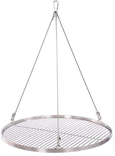 45 cm Grillrost Edelstahl für Schwenkgrill 3 Bein BBQ Grill Rost mit Seil 14 mm Stababstand von Sven Wilke/Fa. Feuerwerk-Planet