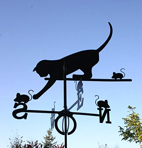 Wetterfahne Katze in schwarz - von SvenskaV von SvenskaV