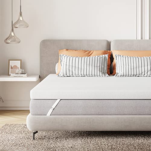 Sweetnight Topper 120x190cm, 7cm Höhe Matratzentopper aus Gel Memory Foam, Bequeme Atmungsaktive Matratzen Topper Matratzenauflage für Boxspringbett Wohnwagen Schlafsofa, Bezug Abnehmbar und Waschbar von Sweetnight