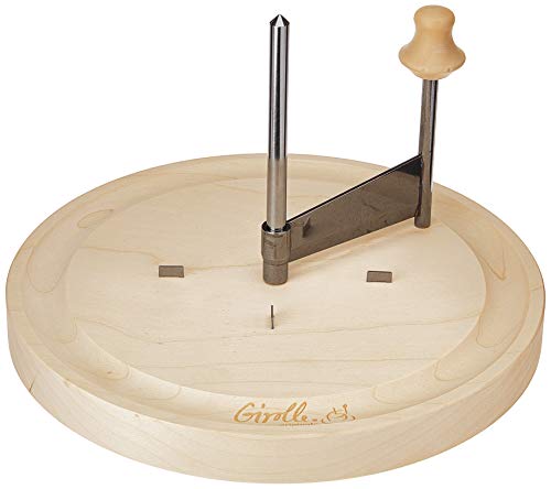 Swissmar S3300 Girouette Käseschaber, Edelstahl/Holz/Kunststoff, 22.2cm x 16.8cm, Für Tète de Moine-Käse/Schokolade, 3-teilig, Geschenkset von Swissmar