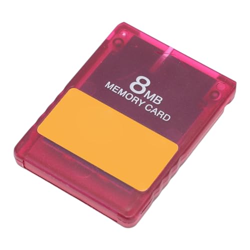 Konsolen Speicherkarte, Professionelle Plug and Play Gaming Startkarte mit Umfangreichen Tools und Emulatoren für Kompatible PS 2 SCPH Konsole (Transparentes Rot) von Sxhlseller