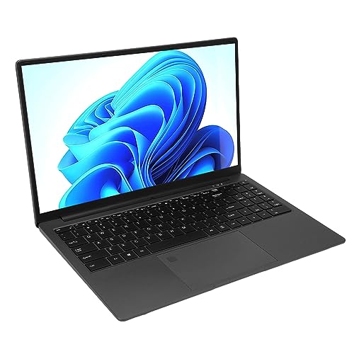 Sxhlseller 15,6 Zoll Laptop für Win10 11, 1920 X 1080 Ultra HD Business Notebook mit Fingerabdruckleser für Intel Celeron N5095, 16 GB LPDDR4 Speicher, Tragbarer Gaming Laptop (16 GB + 512 von Sxhlseller