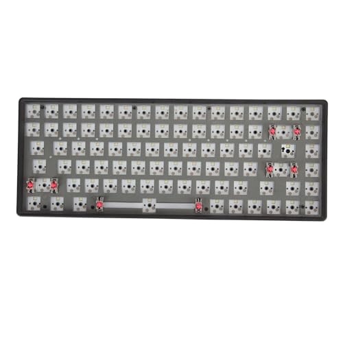 Sxhlseller Hot Swap fähiges Mechanisches Tastatur Kit, 84 Tasten, 2,4 G BT, Kabelgebunden, 75% Layout, Dreifachmodus, Hohe Härte, Geräuscharm, für Win, für, für IOS, für OS X Laptop von Sxhlseller
