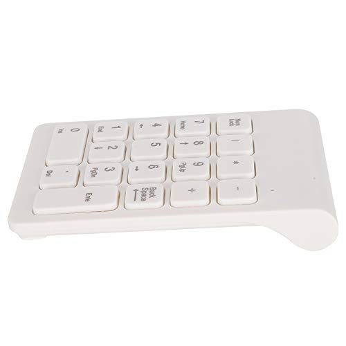 Sxhlseller Tragbare Leichte -Tastatur Drahtlose Zehnertastatur 2.4G USB Ergonomischer PC Computerzubehör (Weiss) von Sxhlseller