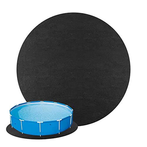 Sysdisen Whirlpool Matte, Poolunterlage Rund, 13-Fuß Runde Pool Pads Für Oberirdische Schwimmbäder, Wasserabsorbierende Filzmatte, Tragbares Spa Pool Zubehör Für Den Außen Oder Innenbereich von Sysdisen