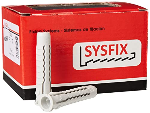 Sysfix 2171200 FX-Befestigungsdübel, Nylon, 12 x 60 mm, 25 Stück von Sysfix