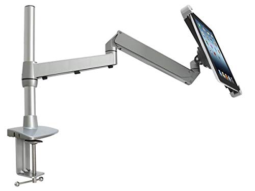 System-S Universal Tischhalterung Halter mit Schwenkarm Flexibel Ständer Stand mit Tischklemme für Tablet PC ebook Reader von System-S