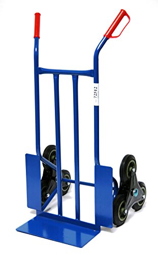 Sackkarre für Treppen, 250 kg 108x53x55 cm, blau (Transportkarre Stapelkarre Handkarre, Umzugskarre, leichte Sackkarre aus Stahl klappbar für Umzug) von Szagato