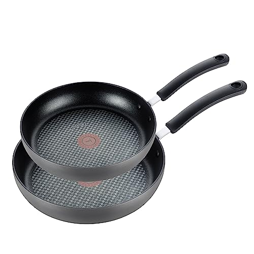 T-Fal E765S2 Ultimate Hard Anodized Nonstick 8 In and 10 In Fry Pan Cookware Set, 2 Piece Frying Pan Set, Black von T-Fal