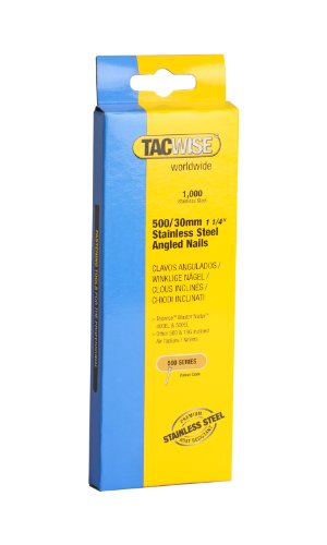 Tacwise 1132 Typ 500/30mm gewinkelte Edelstahl Nägel, 1.000 Stück von TACWISE