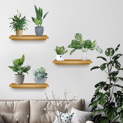 Wandtattoo Pflanzen, 3D Wandaufkleber, Grüne Blätter Wandsticker for Wohnzimmer Sofa Hintergrund Wanddeko von TAIHE