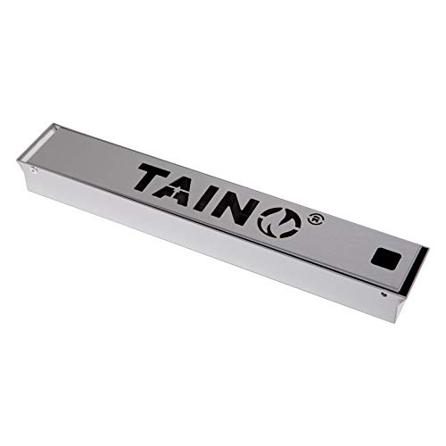 TAINO Räucherbox aus Edelstahl Smokerbox für Gasgrill, Holzkohlegrill und Elektrogrill Universal von TAINO