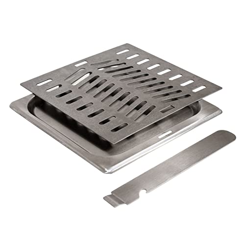 TAINO Set Zubehör Beef-Grill Gas Edelstahl Rost Fettwanne Beef-Maker von TAINO