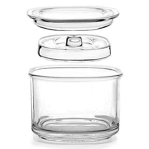 TAMUME 850 ml Gärglas Mehrzweck-Einmachglas mit Deckel für die Tägliche Gastgeschenk-Konservierung mit Breiter Öffnung von TAMUME