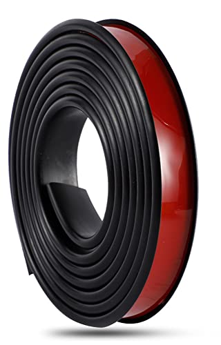 Kantenband, TPE, selbstklebendes Möbeleinfassungsband, U-Form, Kantenschutz, für Sperrholz, Schrankreparatur, Möbelrestauratio (16 mm, schwarz, 1 m) von TAOQILE