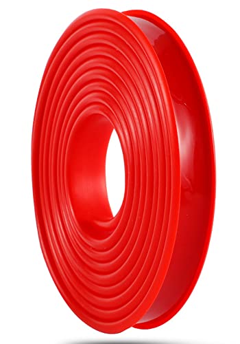 Kantenband, TPE, selbstklebendes Möbelkantenband, U-Form, Kantenschutz, für Sperrholz, Schrankreparatur, Möbelreparatur, Restauration (22 mm, Rot, 2 m) von TAOQILE