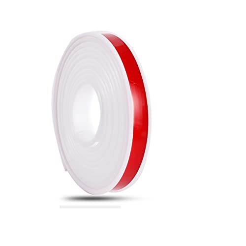 Kantenumleimer für Möbelbauplatten und Regalbrett,Kantenumleimer Selbstklebend, U-Förmig TPE Kantenumleimer, zum Abziehen und Aufkleben, TPE Self Adhesive Furniture Edging Tape (5m×14mm,Weiß) von TAOQILE