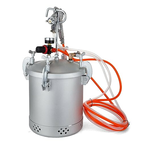 Farbsprühsystem Farbbehälter DruckbehÄlter Saugen Lackierpistole 10 L Farbtank mit 3mm Düse von Wasserfarbe Lacken Flecken für Innen und Außenprojekte von TAPMING