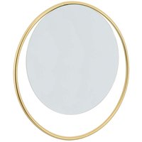 Spiegel rund metallkreis durchmesser 38 cm zum befestigen - vergoldet Tendance golden von TENDANCE