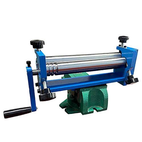 3-Walzen Rundbiegemaschine Manuell SJ300 Rollenbiegemaschine für Schraubzwinge 300 mm Rollenbieger Rundbiegegerät von TFCFL