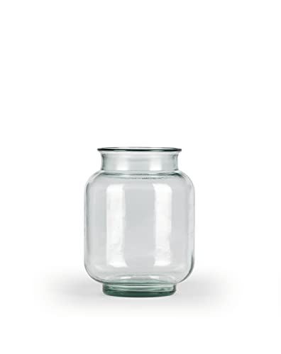 THE WAY UP UPCYCLED Home Vase/Windlicht Carmen 25cm Höhe | Ich bestehe zu 100% aus recyceltem Glas und ich wurde mit organischer Farbe besprüht | Stilvoll einrichten und Ressourcen schonen von THE WAY UP
