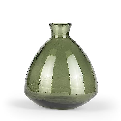 THE WAY UP UPCYCLED Home Vase Augustin 19cm Höhe | Ich bestehe zu 100% aus recyceltem Glas und ich wurde mit organischer Farbe besprüht | Stilvoll einrichten und Ressourcen schonen von THE WAY UP