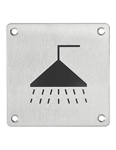 THIRARD 00067541 – Signalschild 100 x 100 mm – zum Schrauben – Wandschild mit Hinweis – Dusche – Zubehör / Ausrüstung – Türausrüstung von Thirard